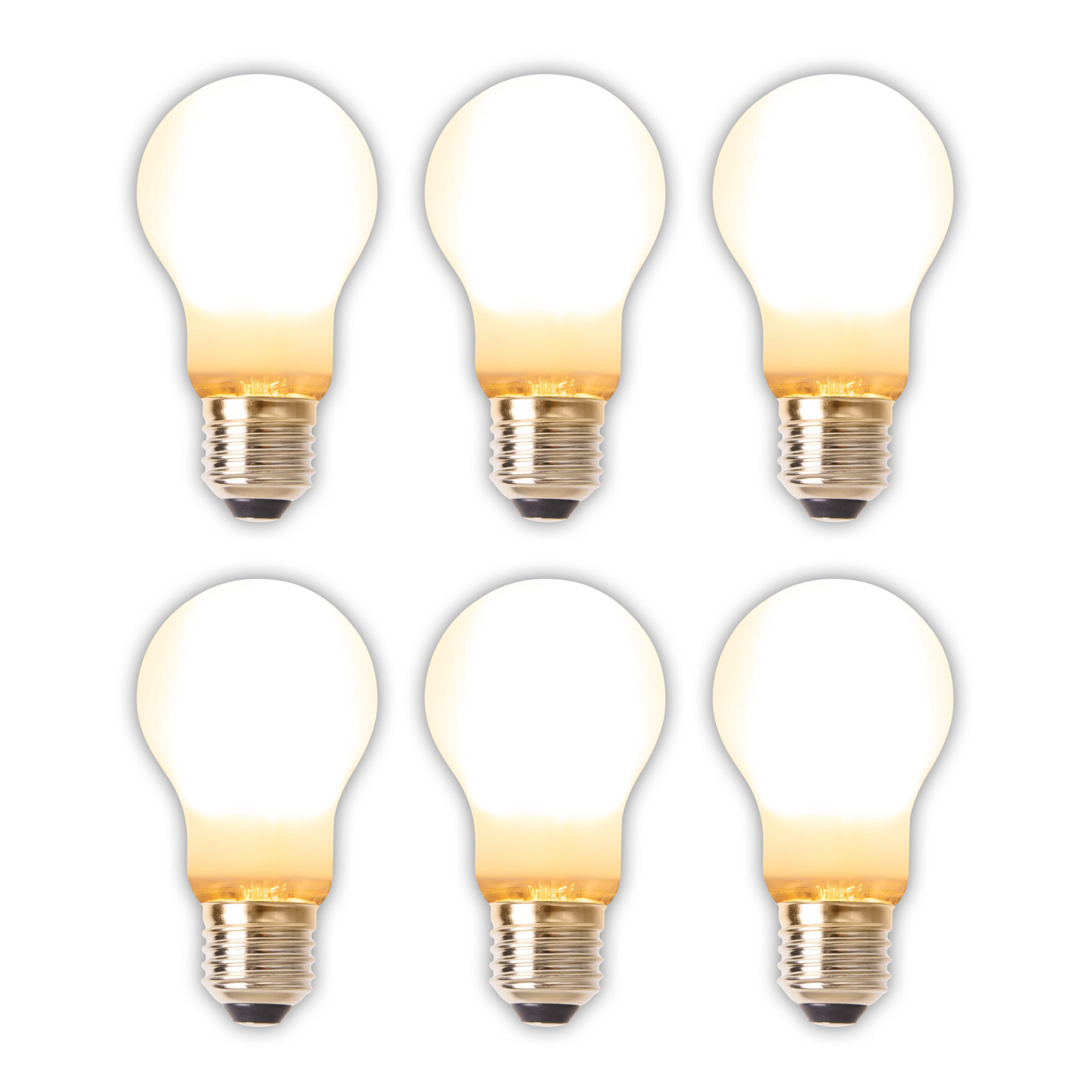 LED-Lampe E27 8,3W 750 Lumen warmweiß 6er-Set