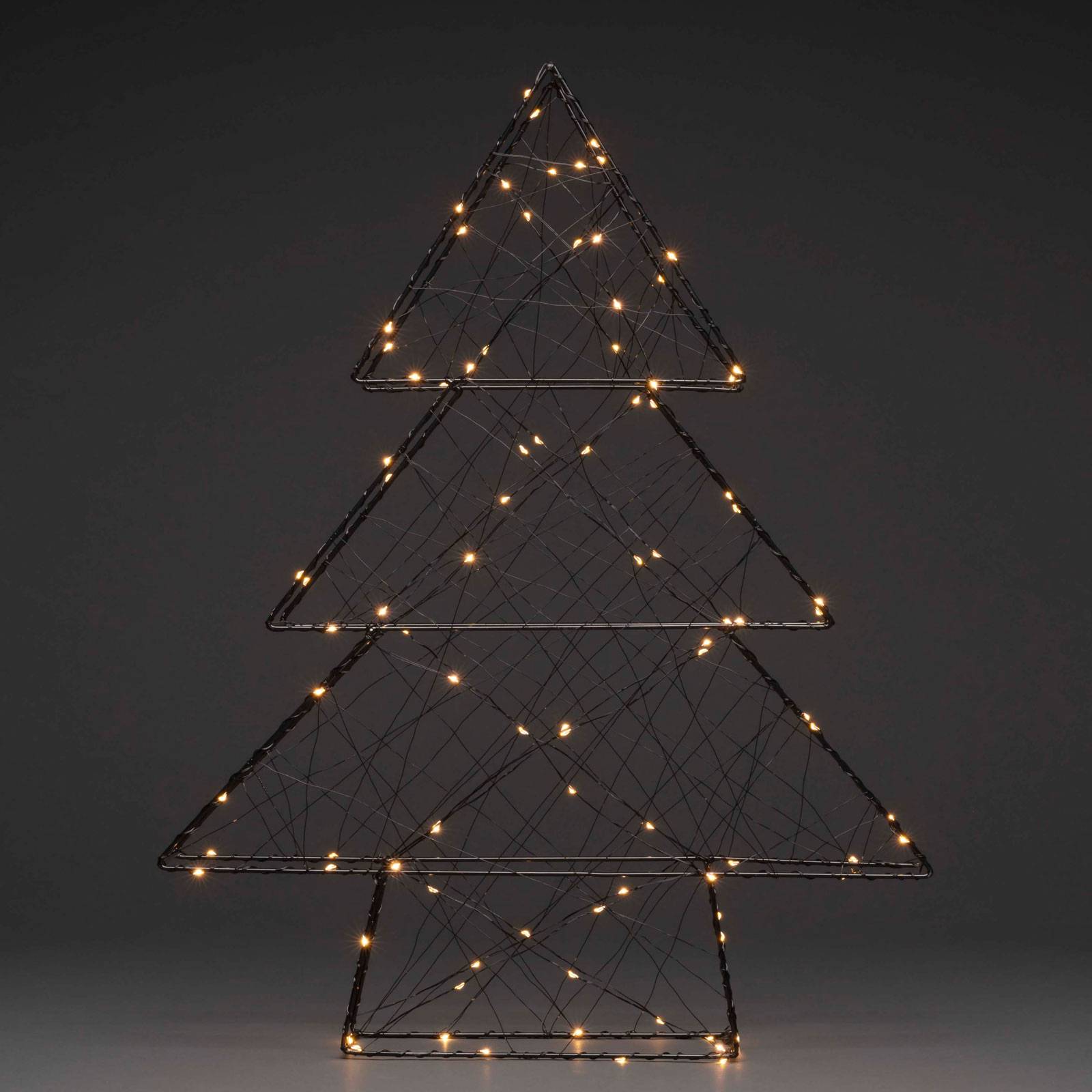 LEDDekoleuchte Weihnachtsbaum, schwarz, 100fl Lampenwelt.de