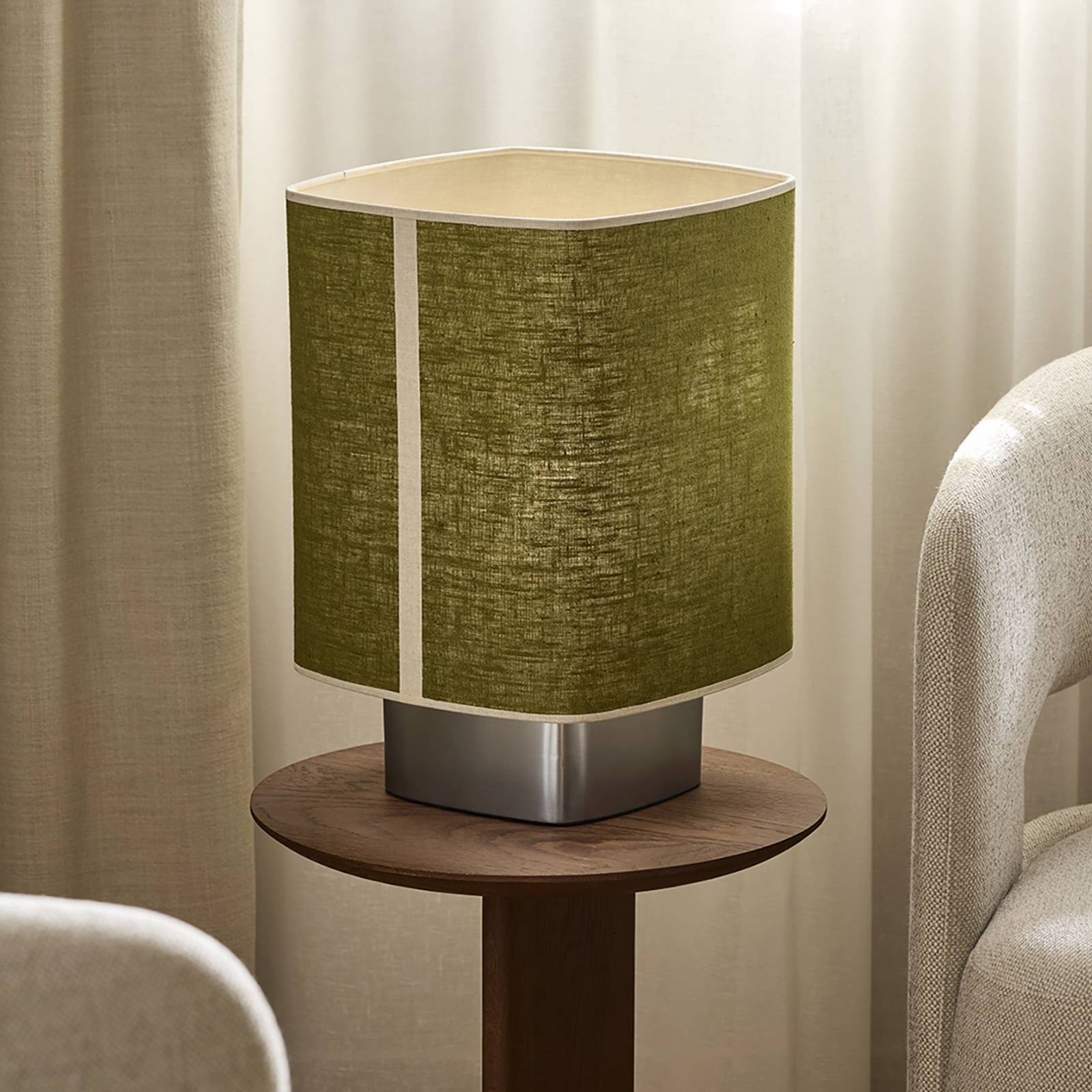Dolce bordlampe, avocadogrøn MARKET SET - Stue - Design - Stof / tekstil - Med én lyskilde
