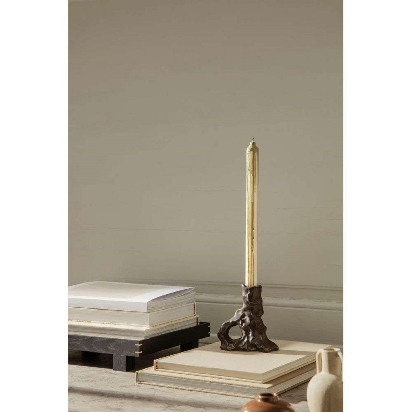 Dito Candle Holder Single Dark Brown - ferm LIVING