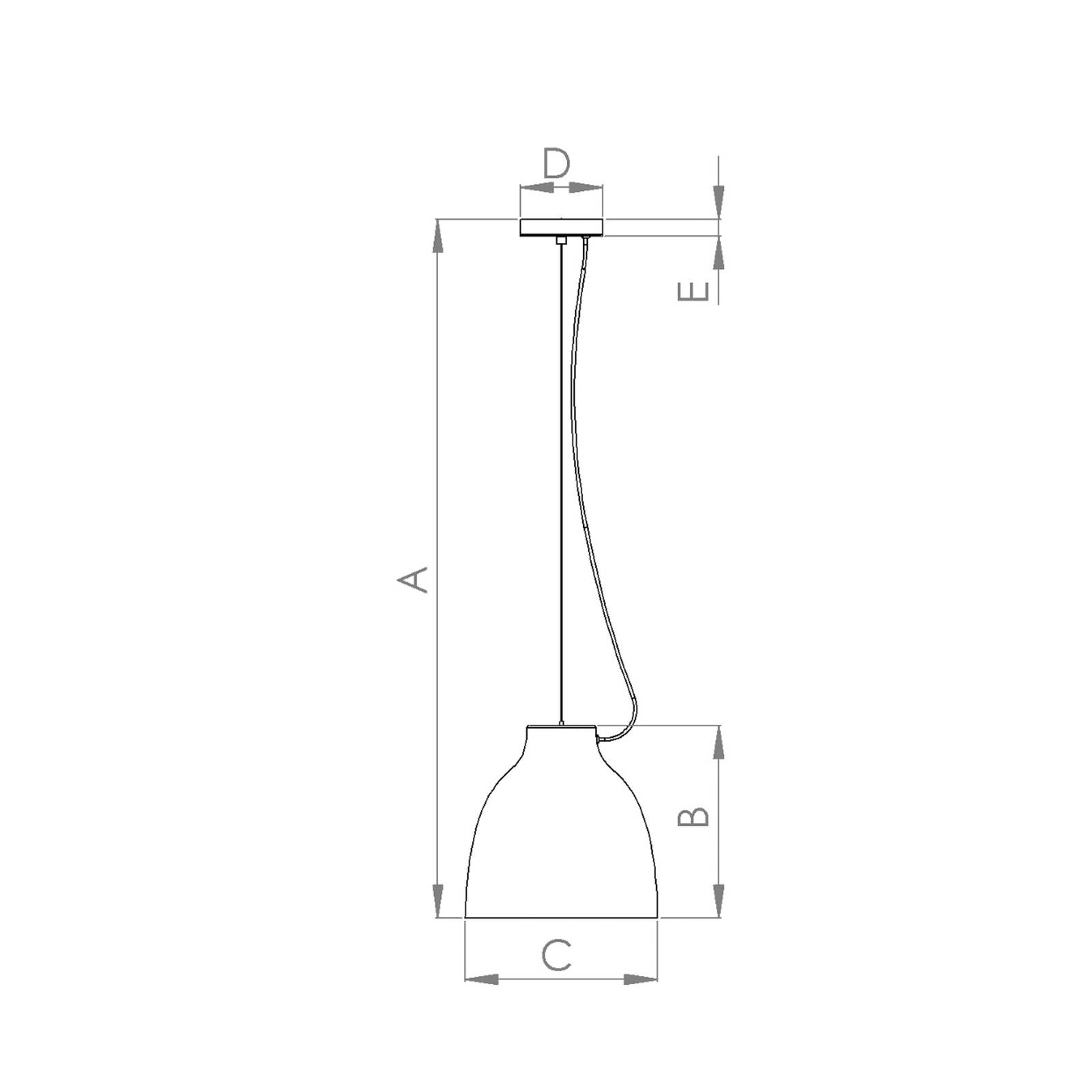 Lampa wisząca Camasca, 1-punktowa, Ø 28 cm, taupe