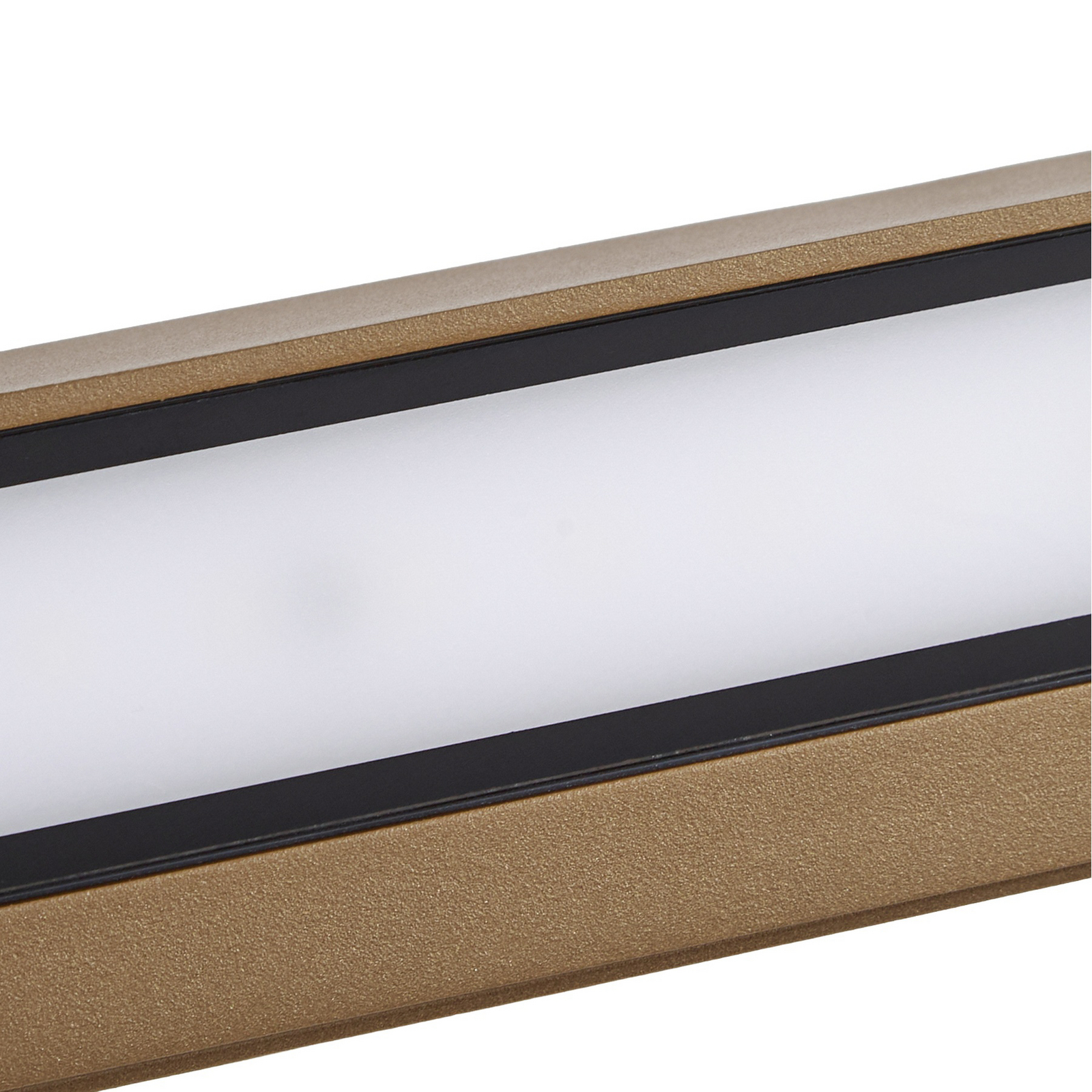 Lengo LED-ulkoseinälamppu, 50 cm, ruskea, alaspäin suunnattu, 3000 K – Lucande