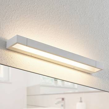 Arcchio Jora LED wall lamp, IP44, white, 60 cm