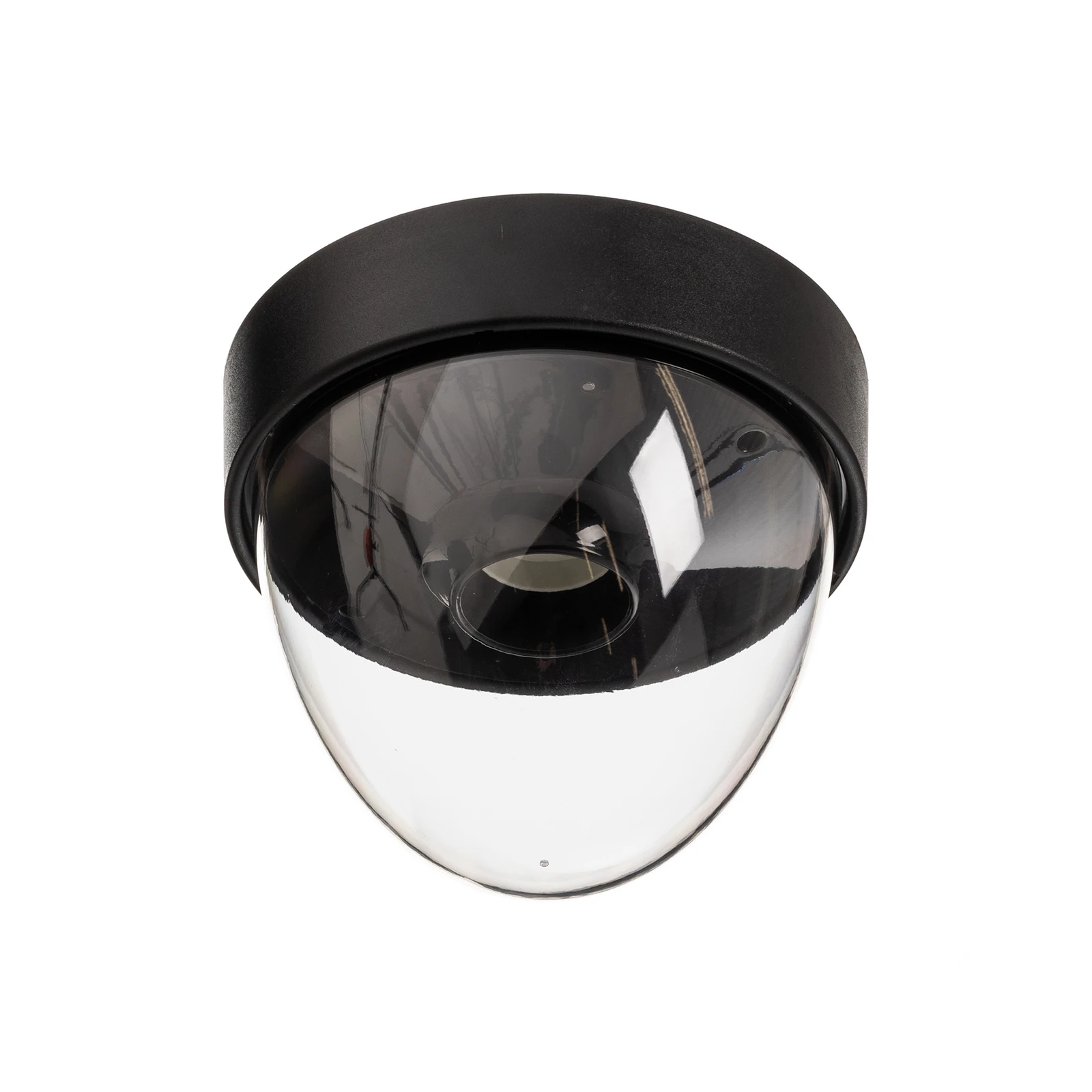 Nook ceiling light with clear lampshade, black