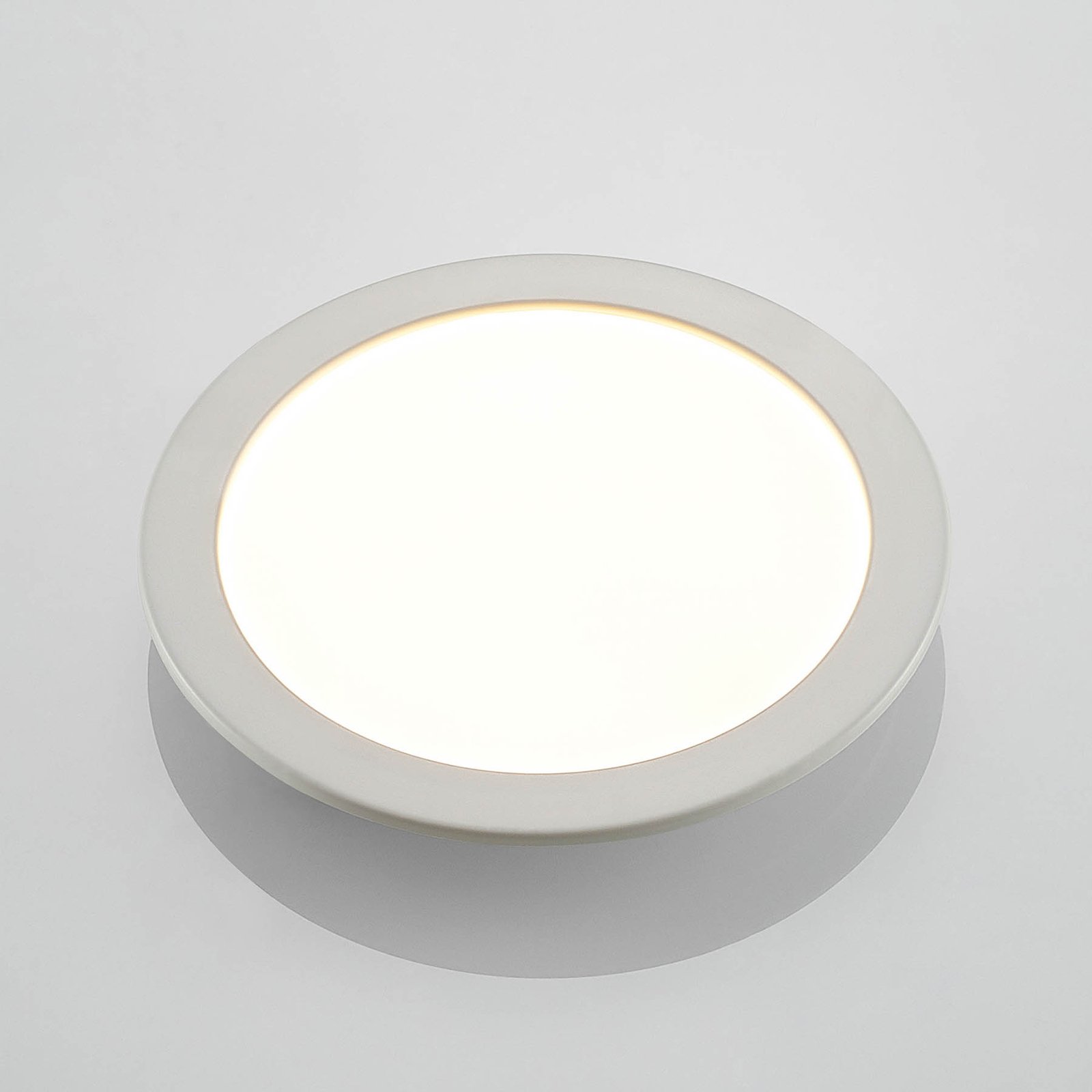 Prios Cadance LED-Einbaulampe, weiß, 24 cm
