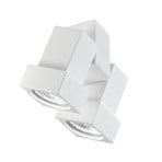 Plafoniera Egger DLS STYLE Q, a 2 luci, bianco