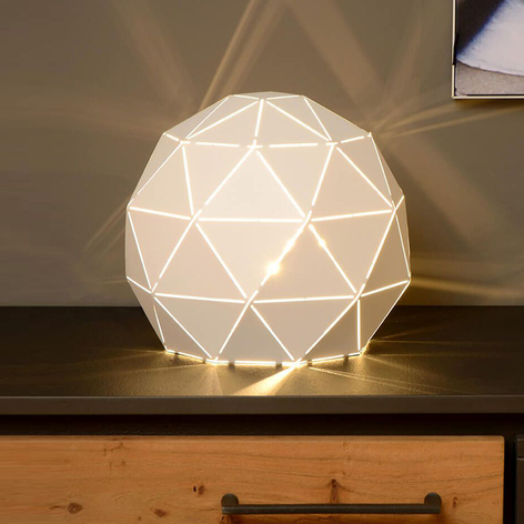Zauberhafte Tischlampe Otona aus Metall