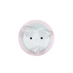 Pinguin downlight 3-bulb with edge in pink