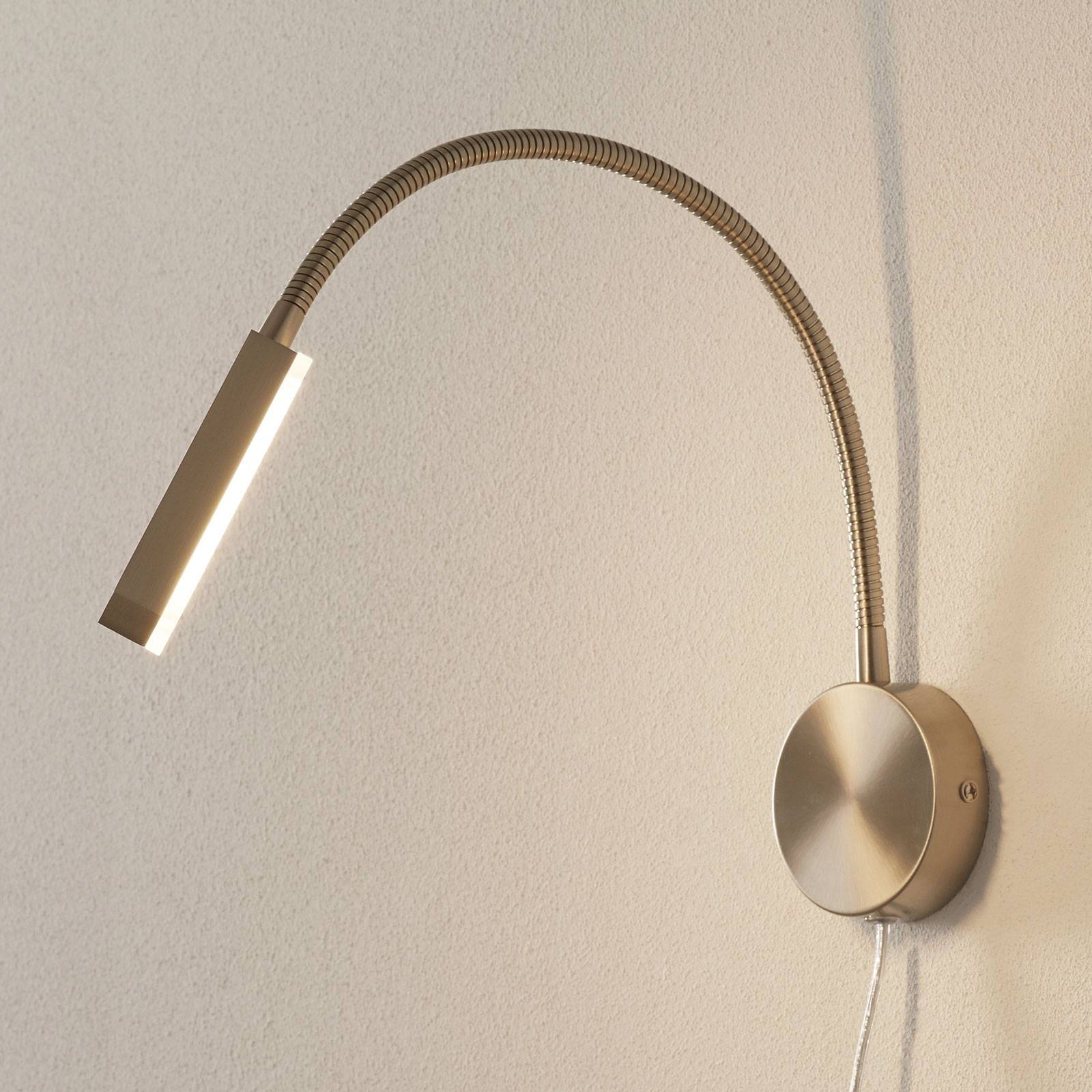 Fischer & Honsel LED Wall Light - Bedroom - Reading Lamp - dimmable - Modern - Silver