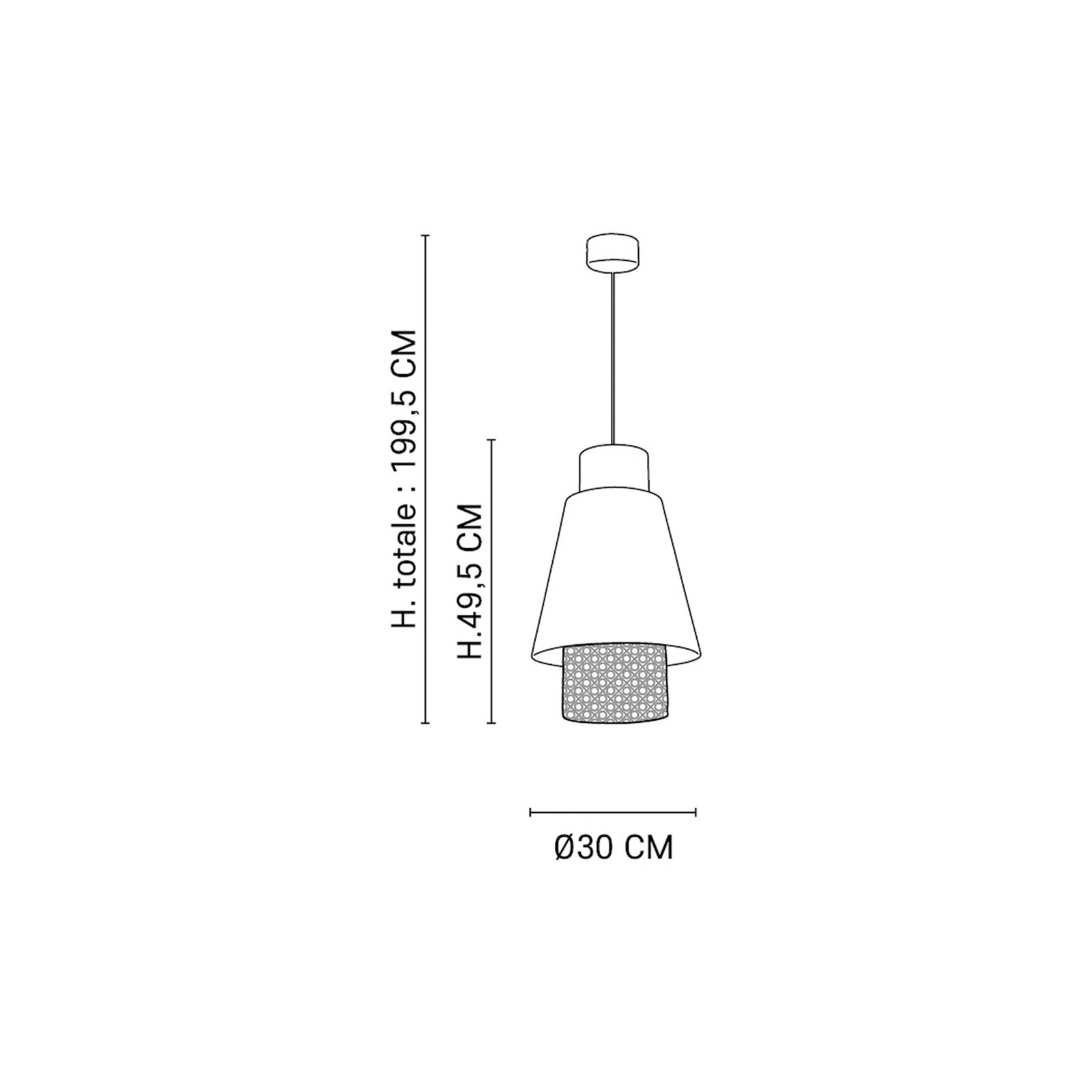 Singapour S Hängeleuchte weiß/anthrazit - MARKET SET Singapour S Hängeleuchte weiß/anthrazit - MARKET SET