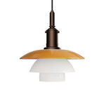 Lámpara colgante PH 3/3 Centenary, ámbar/blanco, Ø 28 cm - Louis Poulsen