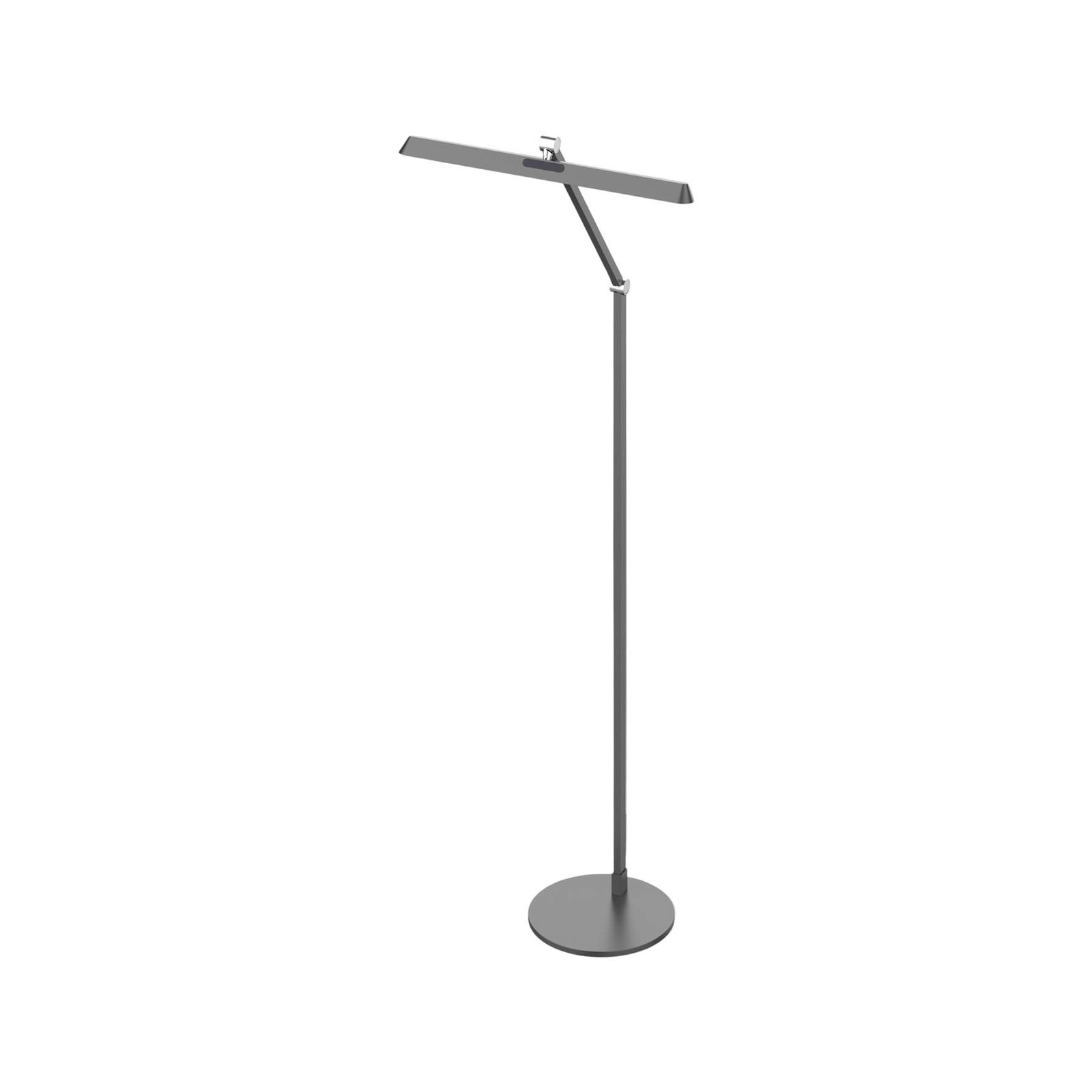 Candeeiro de pé LED Beba, antracite, altura 110 cm, CCT, regulador de