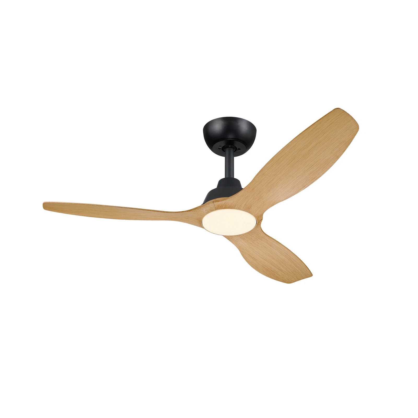 Philips LED-Ventilator Olas Ø132cm holz/schwarz, CCT, DC