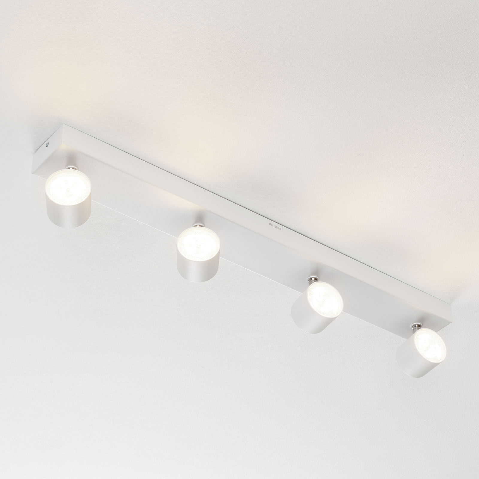 Turbine maandag Ijsbeer Star 4-lamps LED plafondspot wit, warmglow | Lampen24.nl