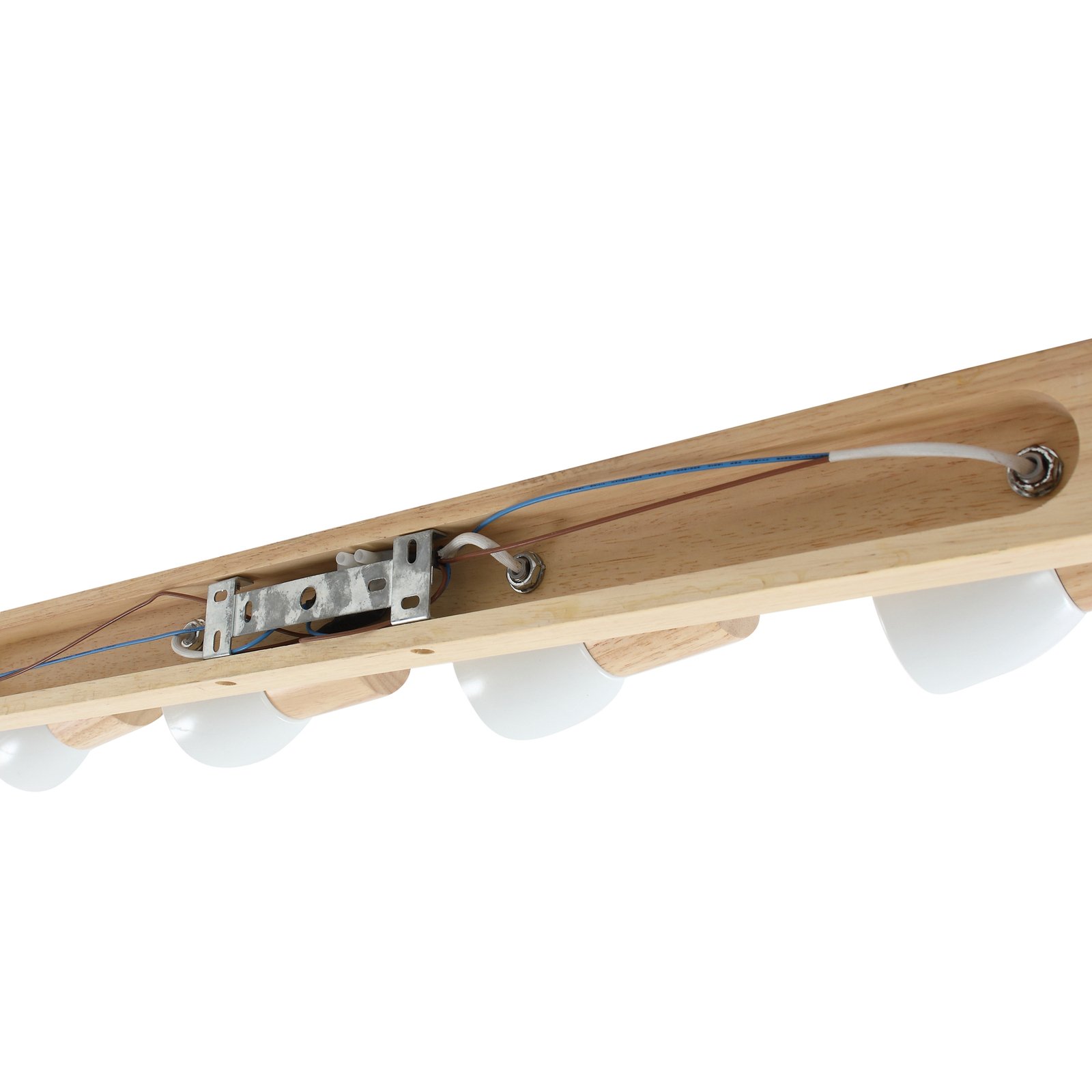 Thorin 4 Ceiling Lamp Wood/White - Lindby