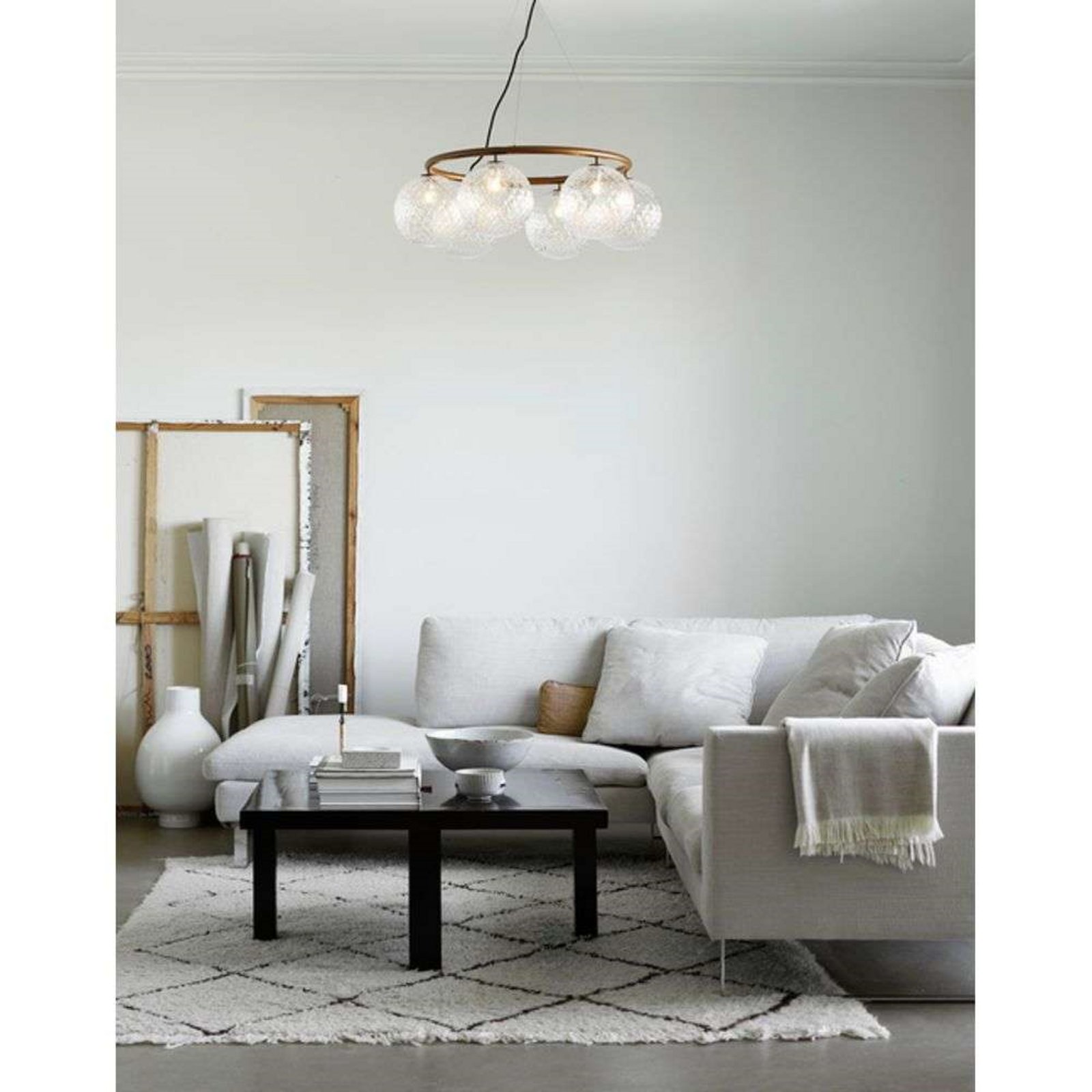 Miira 6 Circular Chandelier Dark Bronze/Optic Clear - Nuura