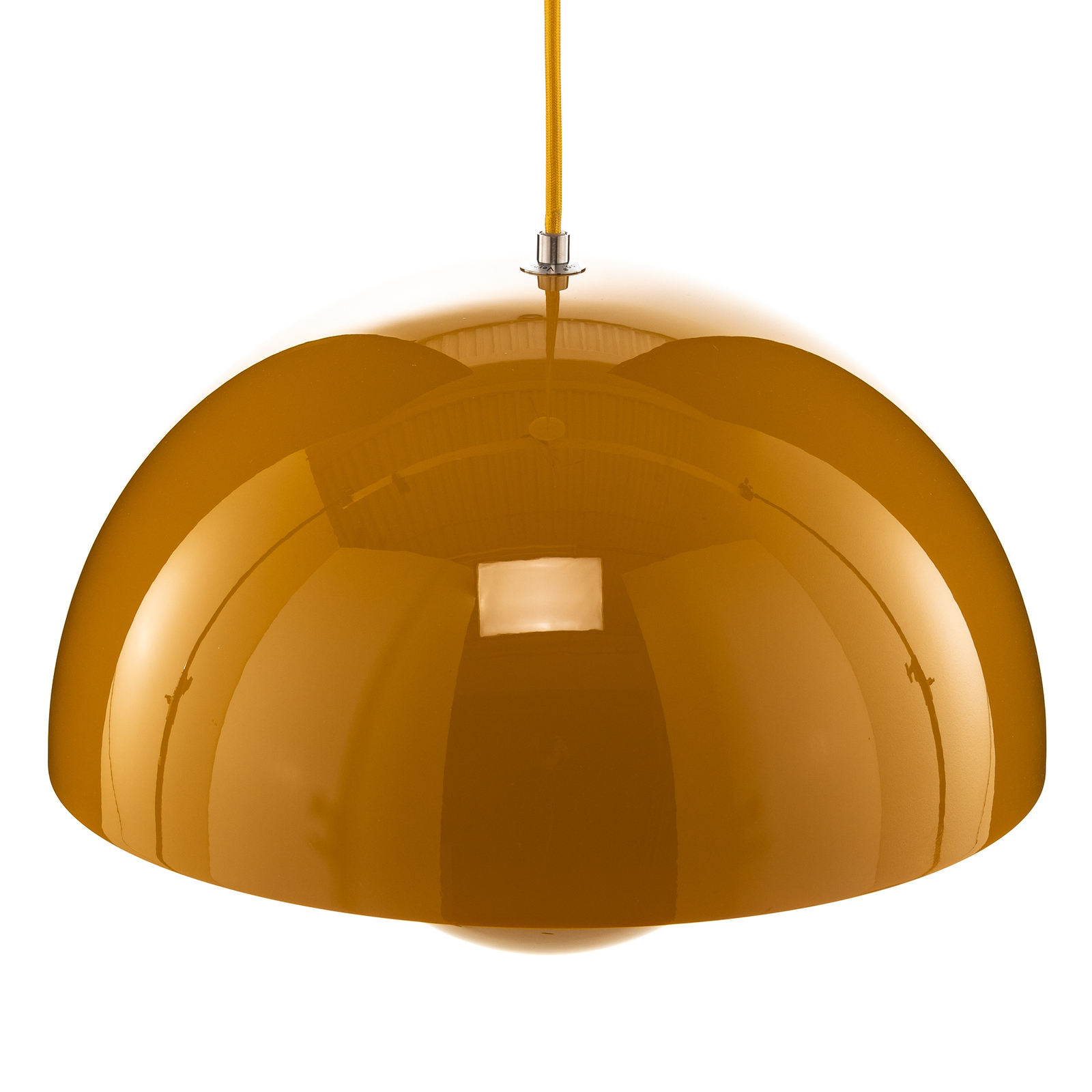 &Традиционна висяща лампа Flowerpot VP7, Ø 37 cm, горчица жълто