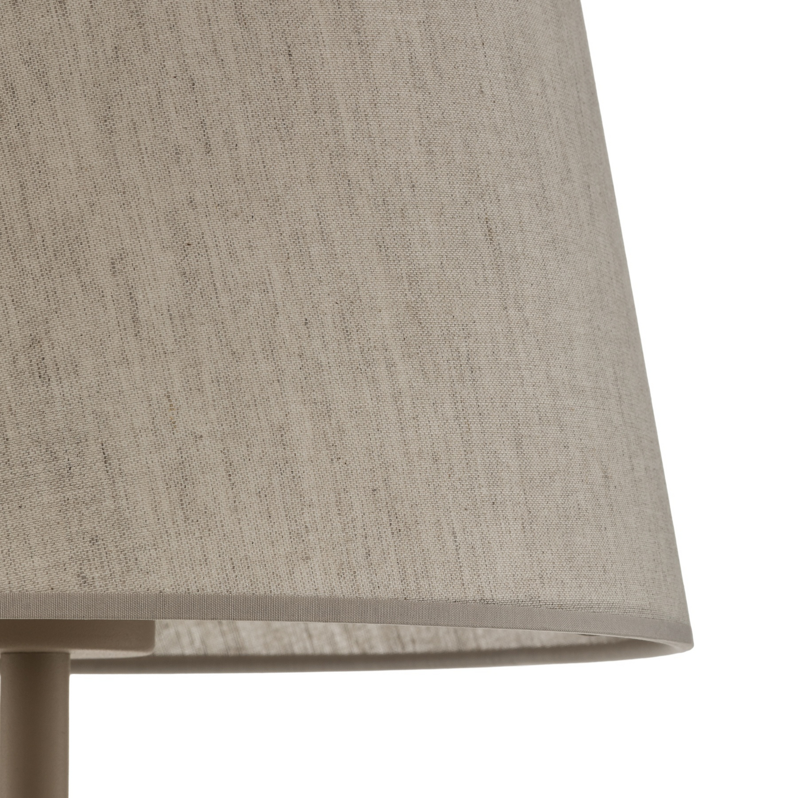 Lampa podłogowa Elizabeth, kolor piaskowy/beżowy, len, wysokość 152 cm, E27