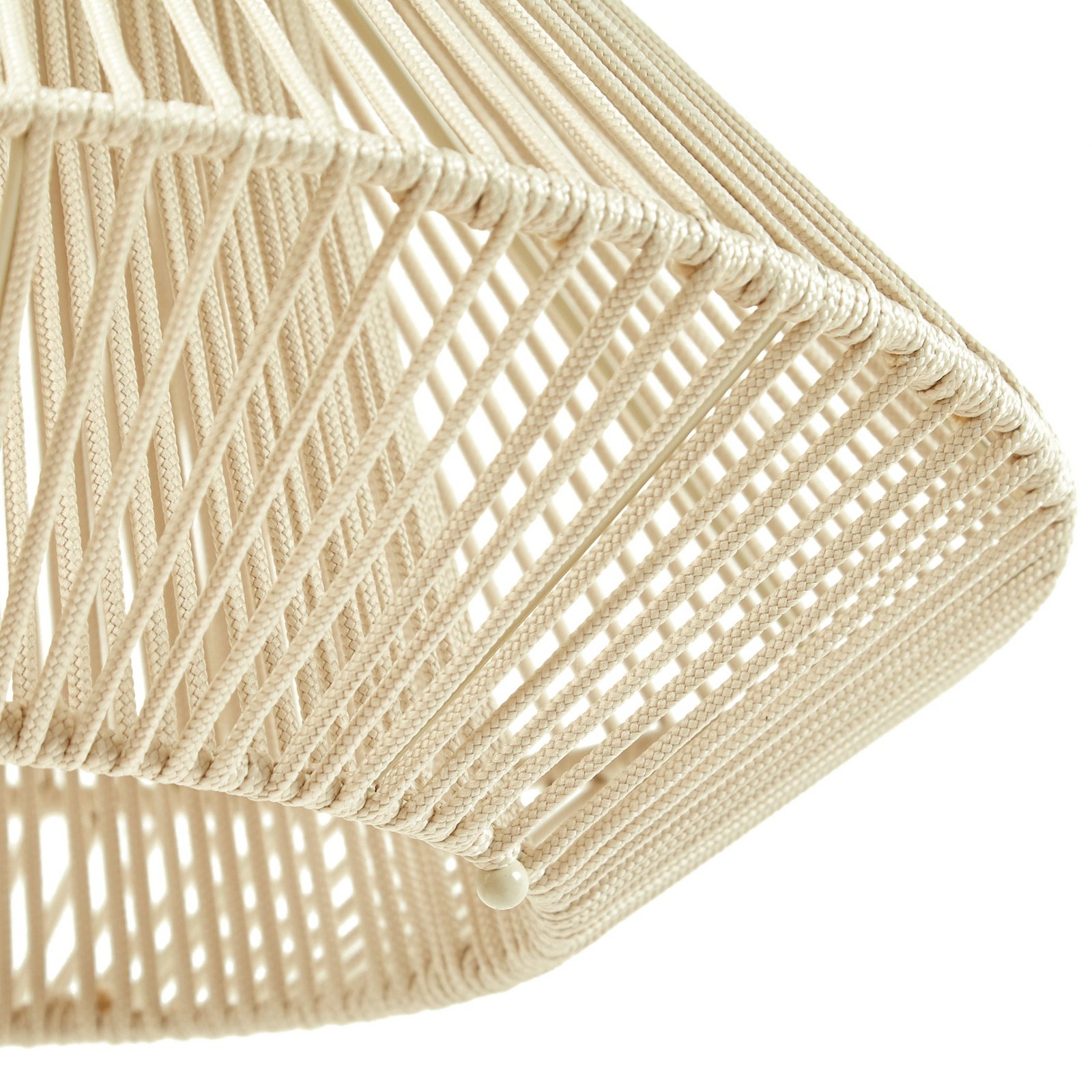 Austas LED-solcellelampe, Ø 50 cm, beige, USB, IP54 - Lindby