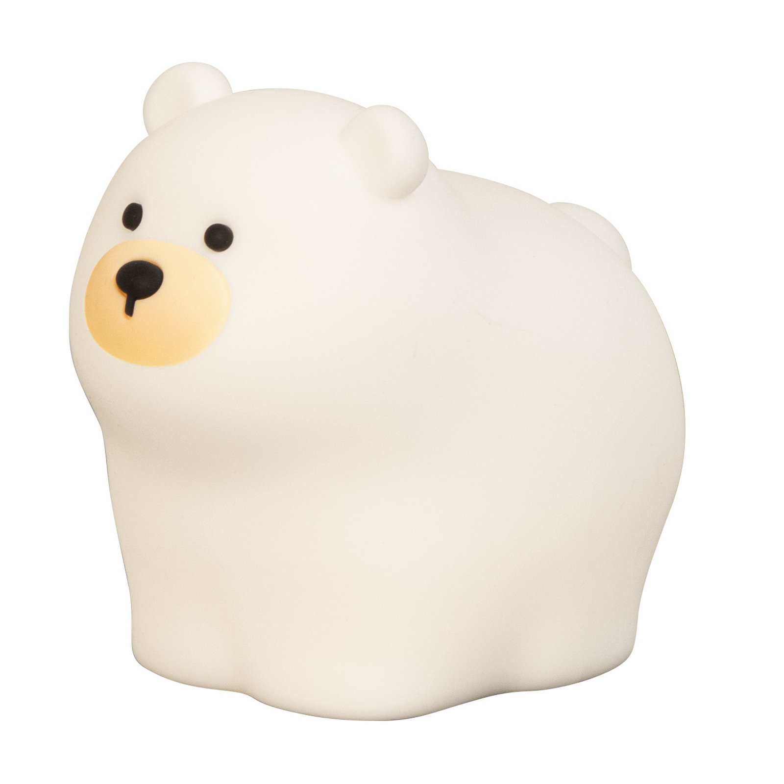 Lanterna cu baterie LED Knut, albă, lungime 12 cm, silicon