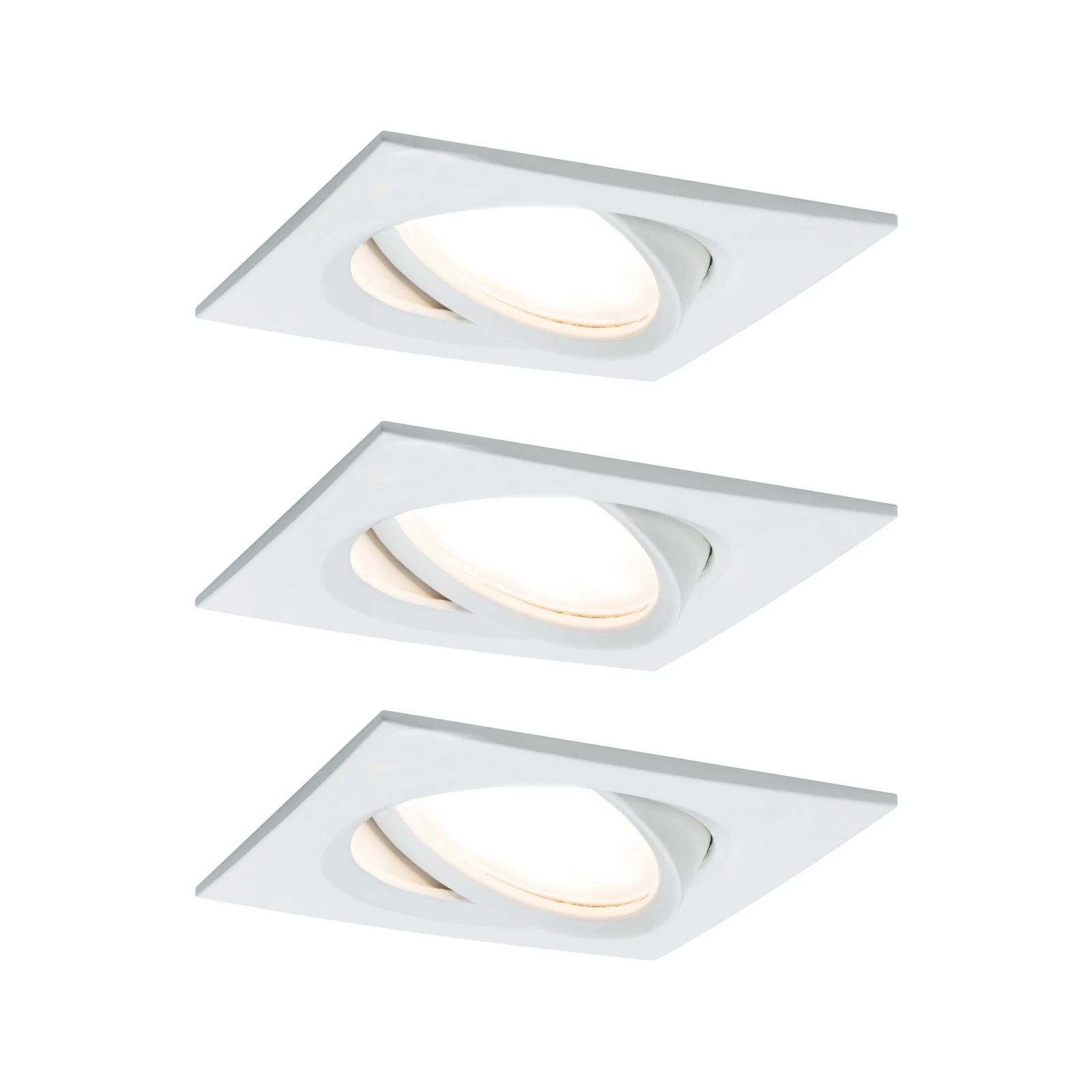 Paulmann Nova Plus 3er LED-Spot eckig, weiß