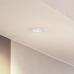 Arcchio Zyron downlight, fehér, Ø 8,2 cm, Arcchio downlight Zyron, fehér,