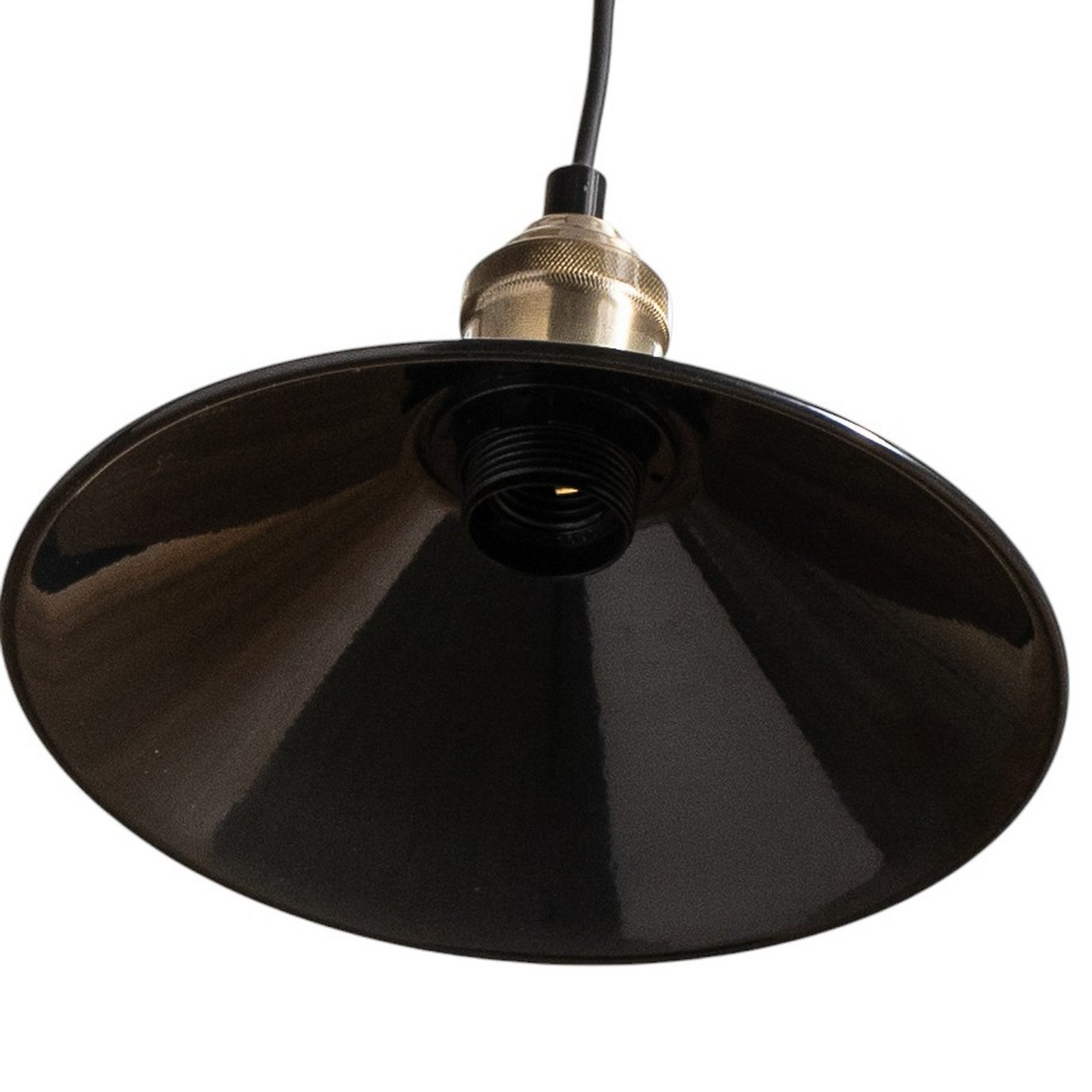 Berceste 250-S1 hanglamp, zwart, metaal 3-lamps lang