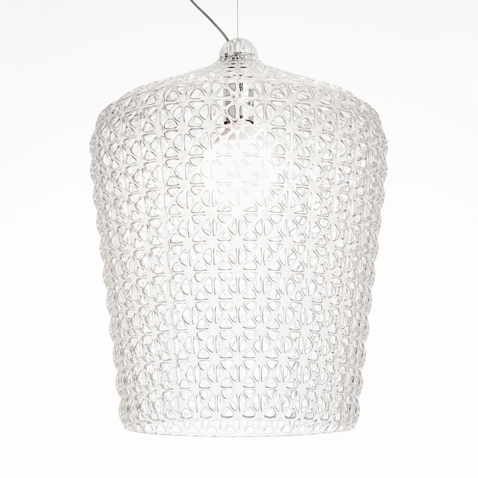 Kartell Kabuki - lampă susp. designer transp. - Camera de zi / sufragerie - transparent - Plastic