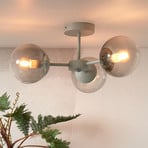 IT'S ABOUT ROMI Aspen ceiling light, light grey, 3-bulb