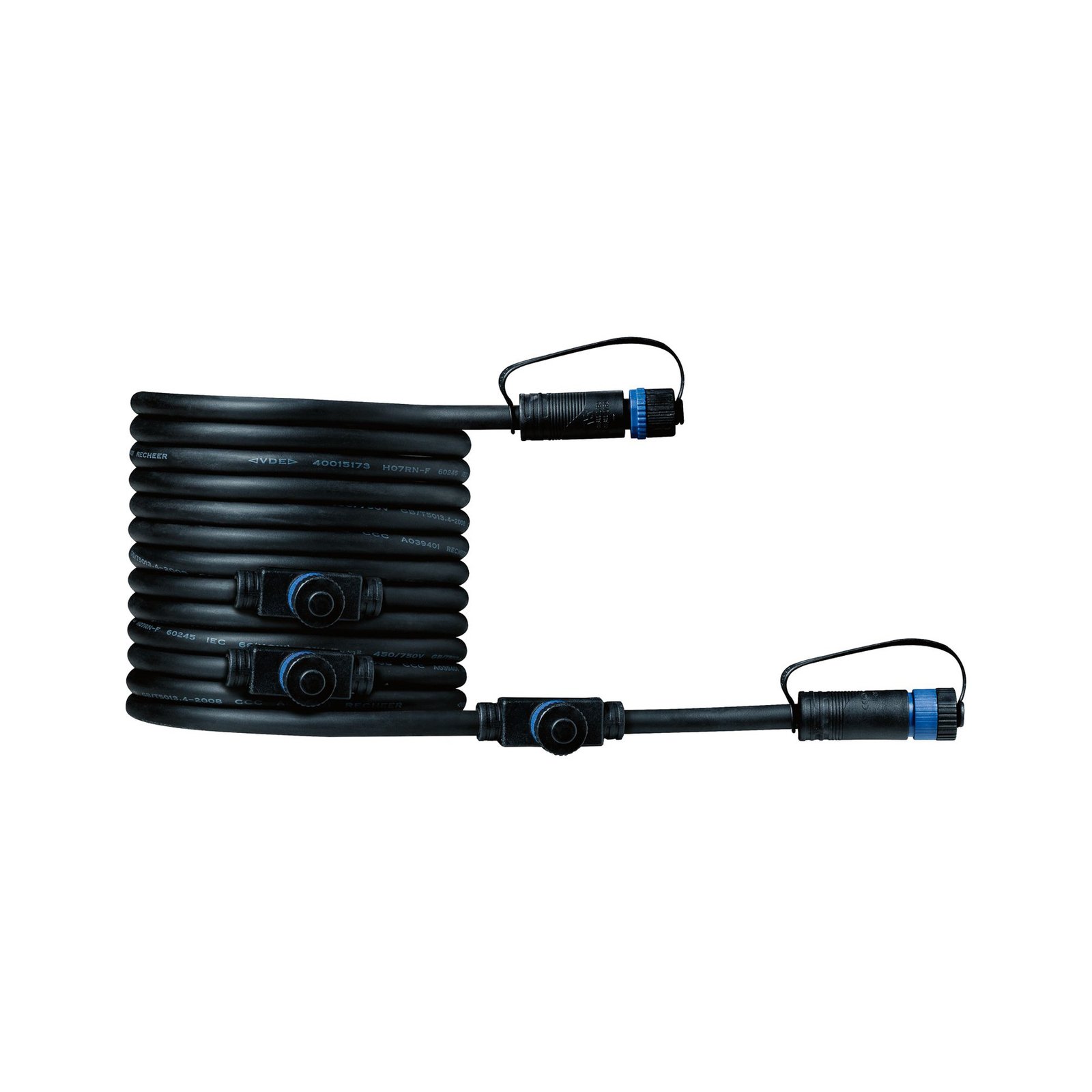 Paulmann Plug & Shine 94596 kabel 5m, 1 inn/4 ut