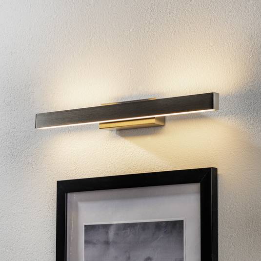 Linn LED wall light, dimmable, matt nickel Lights.co.uk