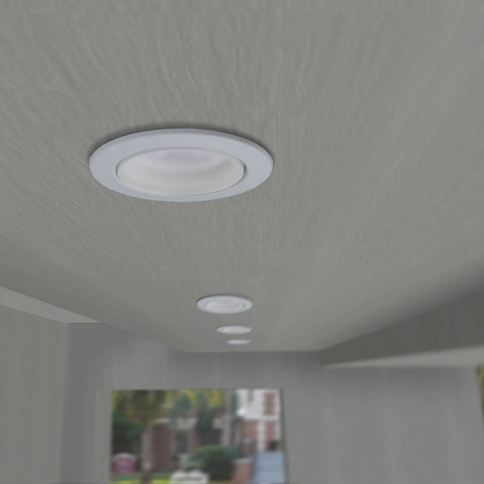LED stropné svietidlo Teresa 90, GU10, CCT, 6W, biele