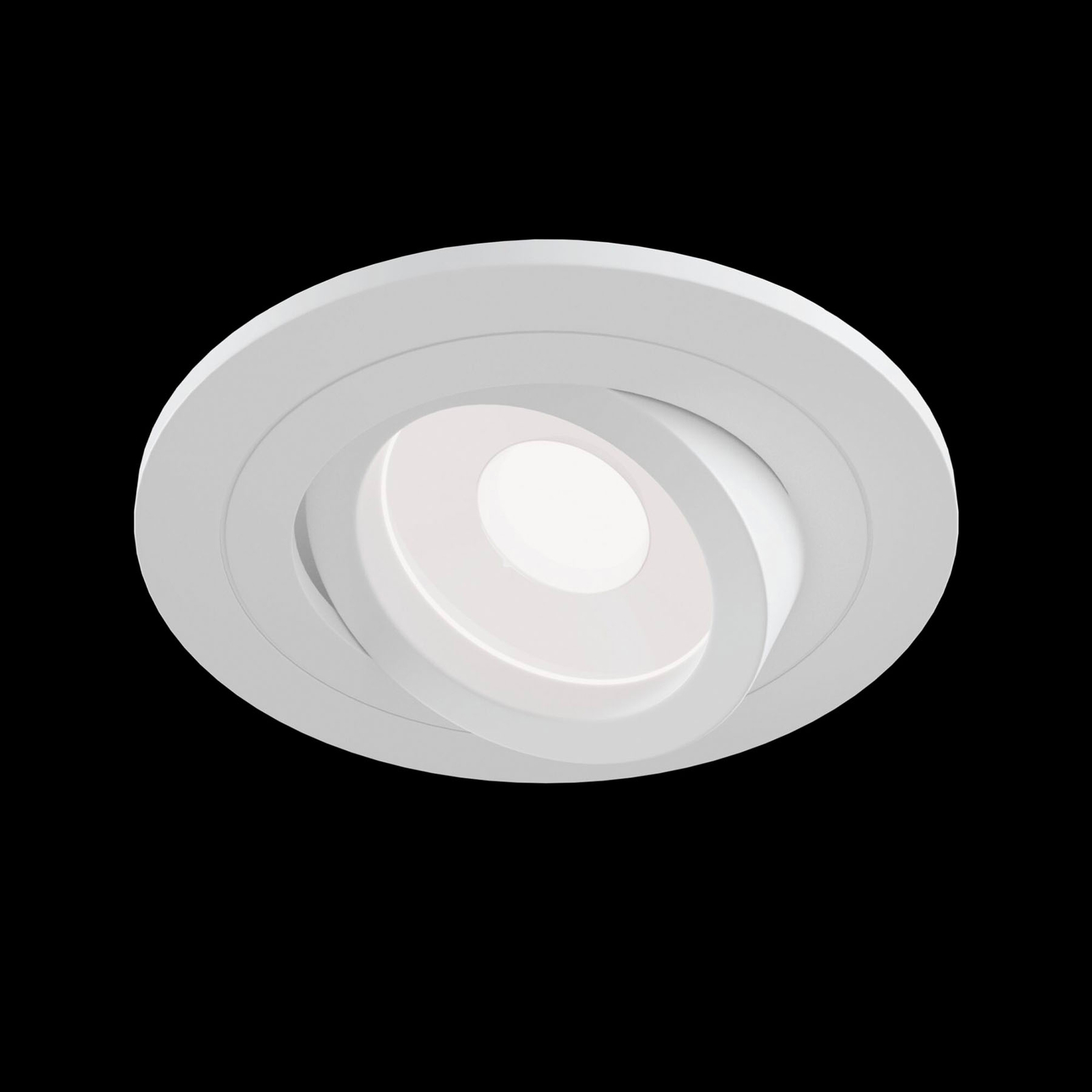 Atom downlight, GU10, hvit, rund ramme