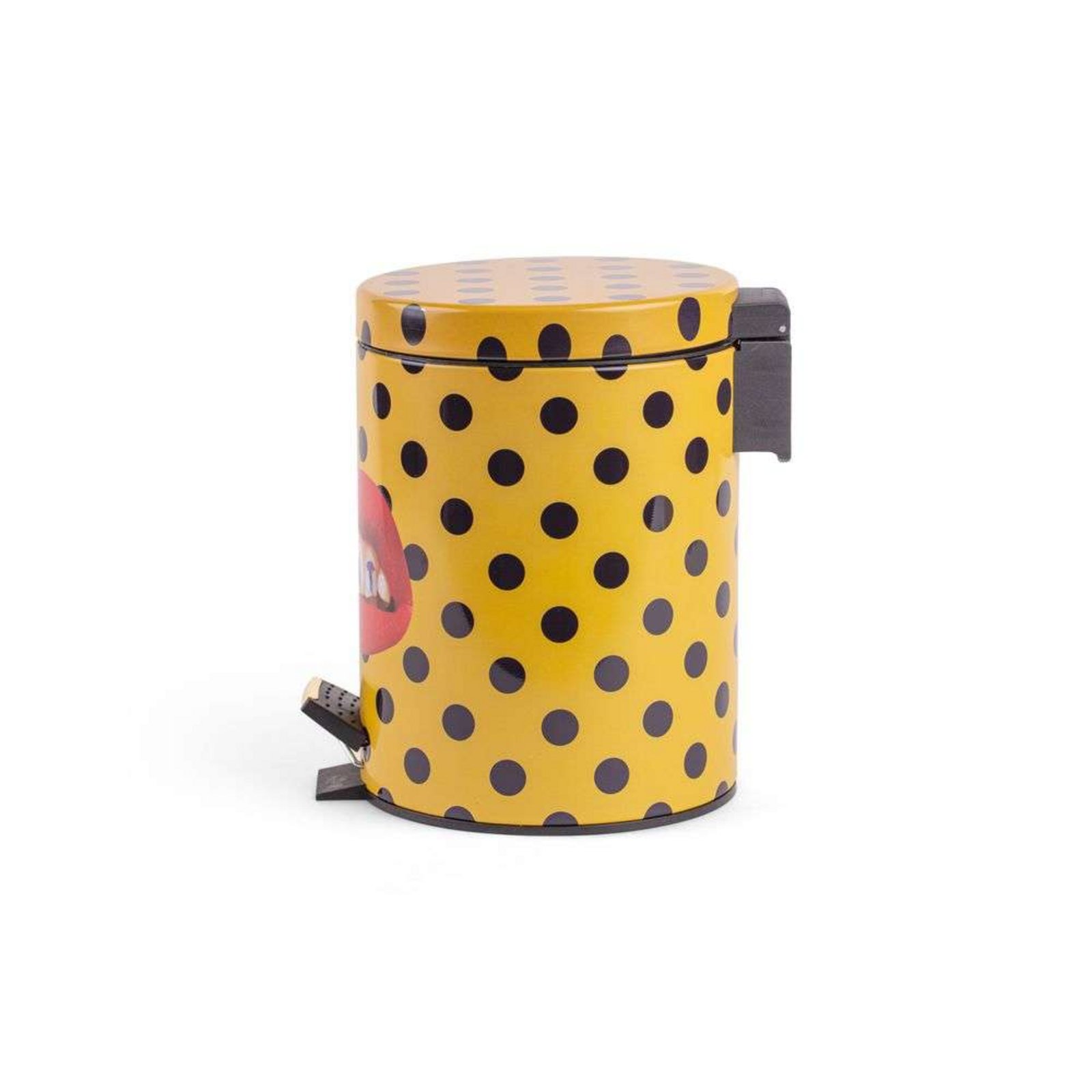 Shit Toiletpaper Home Dustbin Ø25xH39,5 Galben/Negru/Multicolor - Seletti