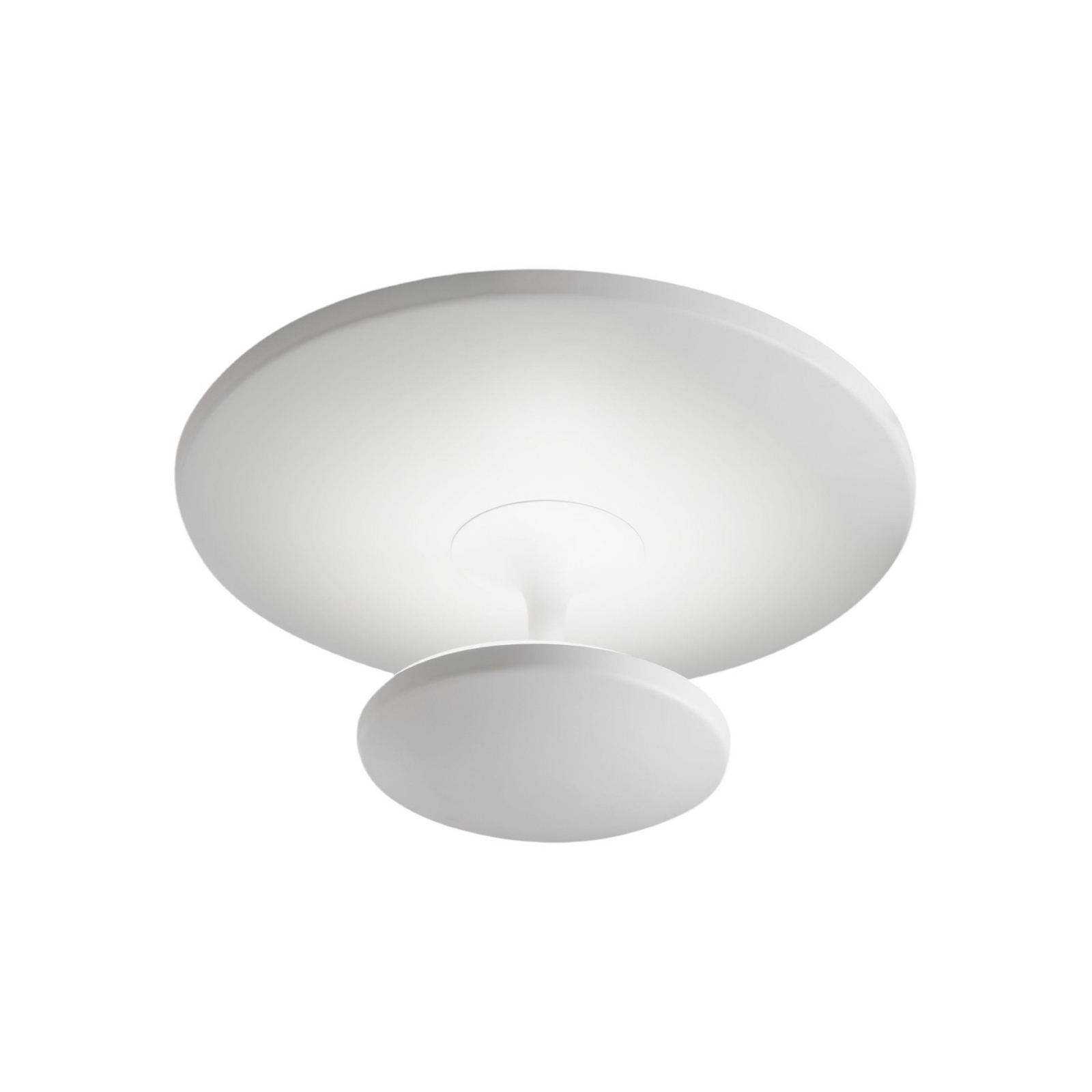 LED stropní svítidlo Conrad, bílé, Ø 50 cm, kov, stmívatelné