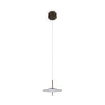 LED piekaramā lampa „Amalo“, platīna krāsā, Ø 30 cm, metāls, CCT