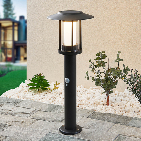Lindby Volki LED-solcells-sockellampa med sensor