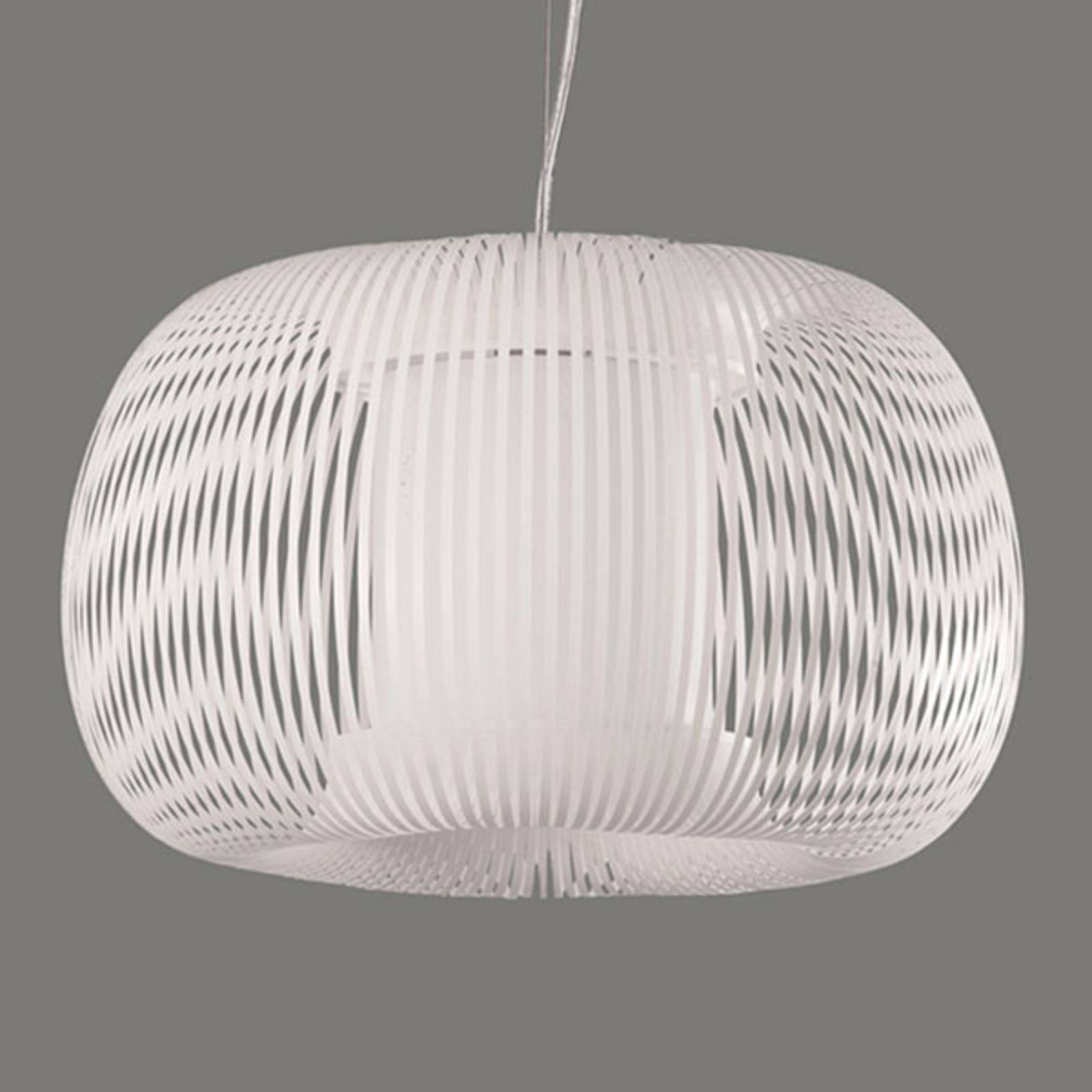 Hänglampa Mirta, vit, Ø 45 cm