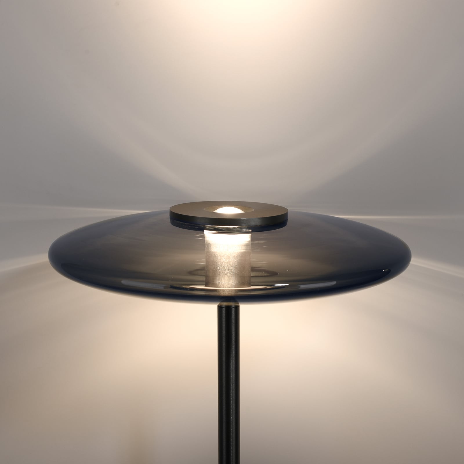 Vitrum LED-Stehlampe, grau Aluminium/Glas Touchdimmer - PURE Vitrum LED-Stehlampe, grau Aluminium/Glas Touchdimmer - PURE