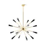 Stilnovo Sputnik LED-Hängeleuchte, gold/schwarz
