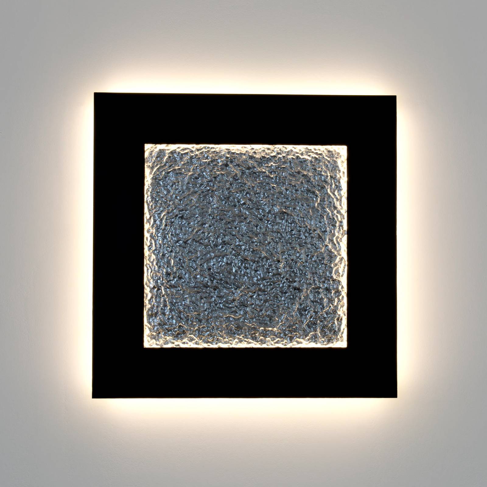 Holländer plenilunio eclipse led-es fali lámpa, barna/ezüst színű, 80 cm-es