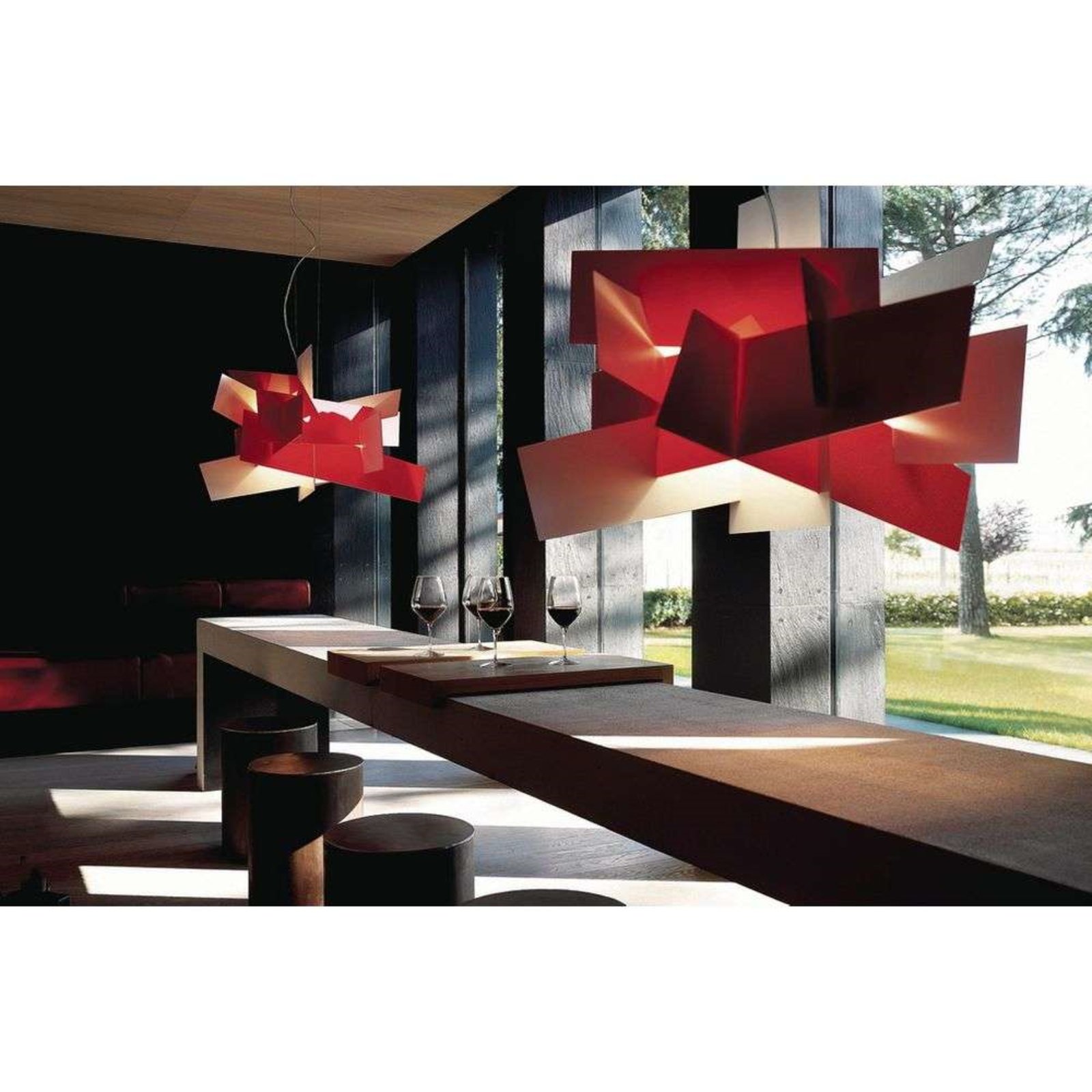 Big Bang LED Large Lustră Pendul Dimmable Red - Foscarini