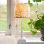 PR Home Lisa galda lampa balta matēta/dzeltena ar ziediem