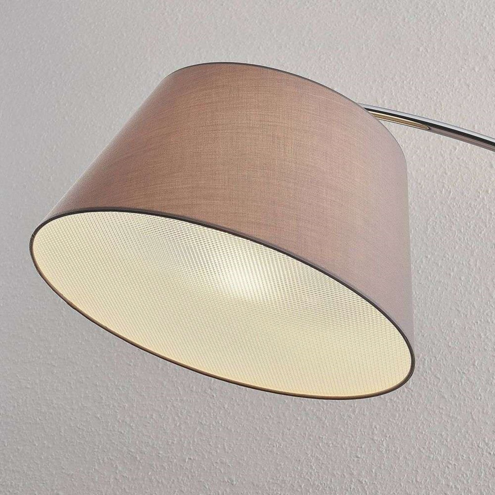 Evelyna Podna lampa Siva/Krom/Crna - Lucande