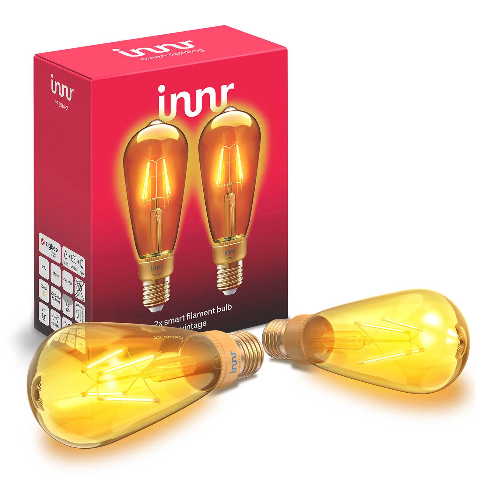 Image of Innr Lighting Innr ampoule LED E27 filament 2 200K 4,2W, par 2 8718781552930