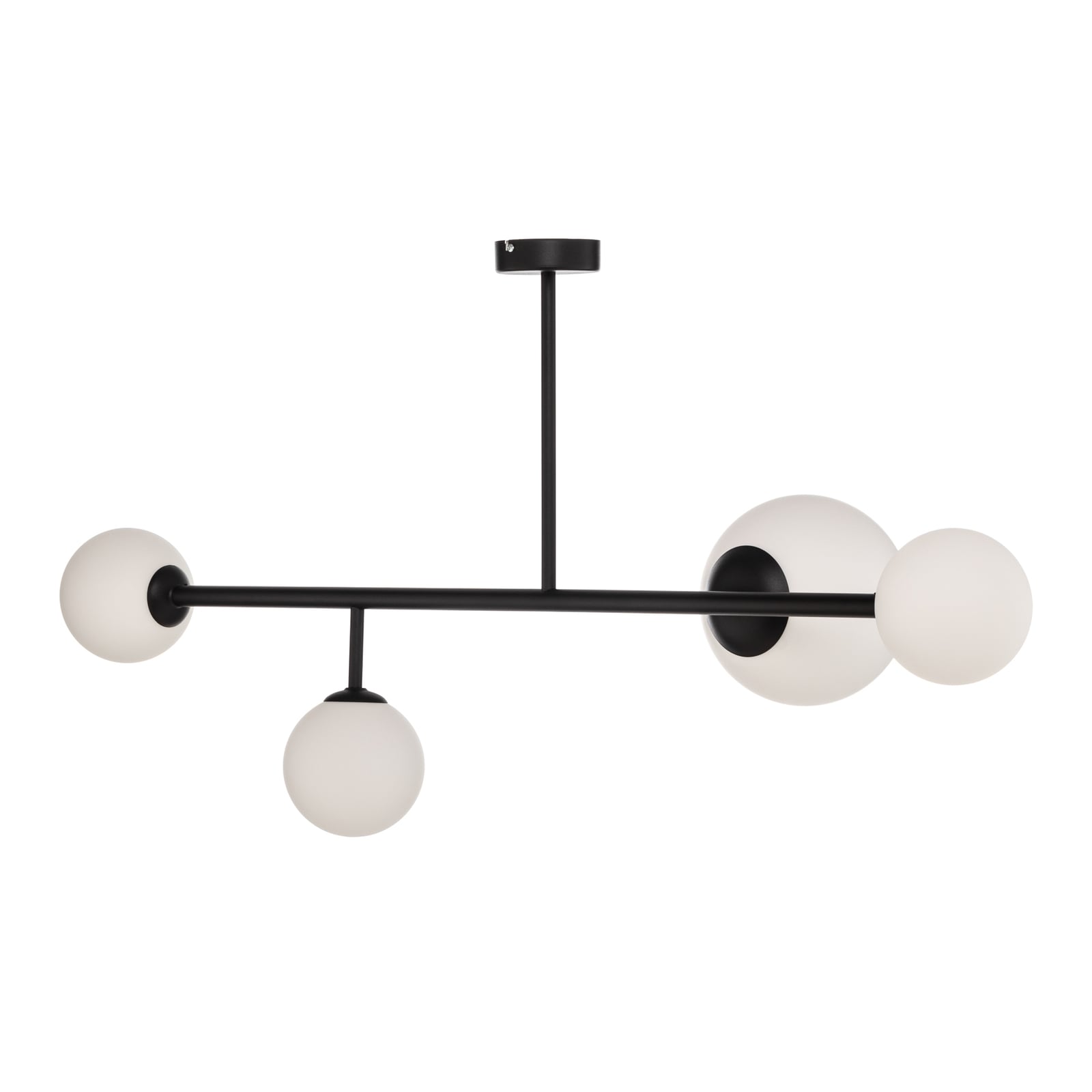 Dione plafondlamp, zwart, 4-lamps - ALDEX