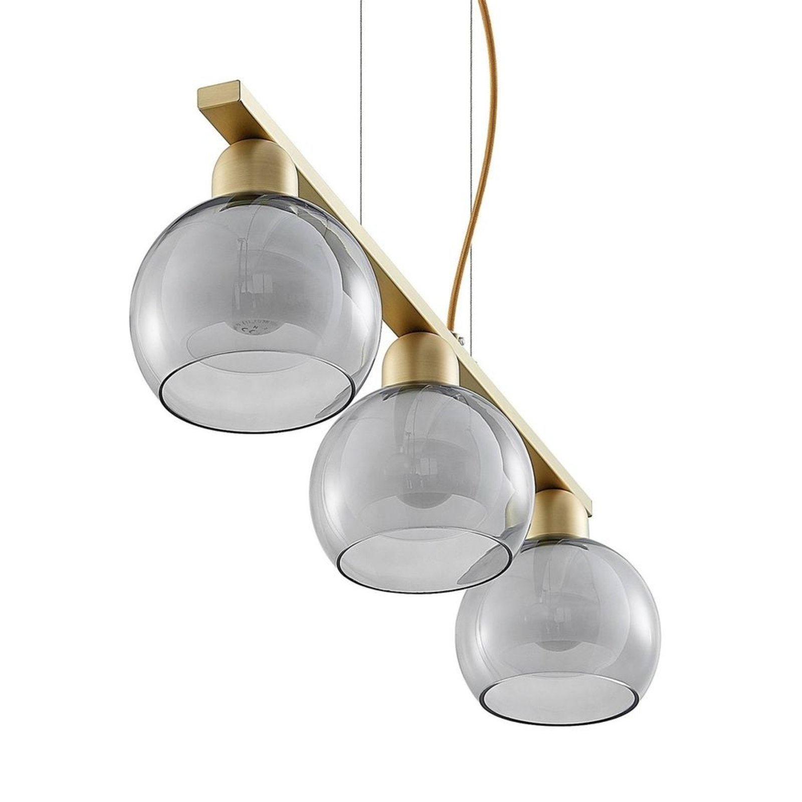 Mylah 3 Lustră Pendul L680 Brass - Lucande