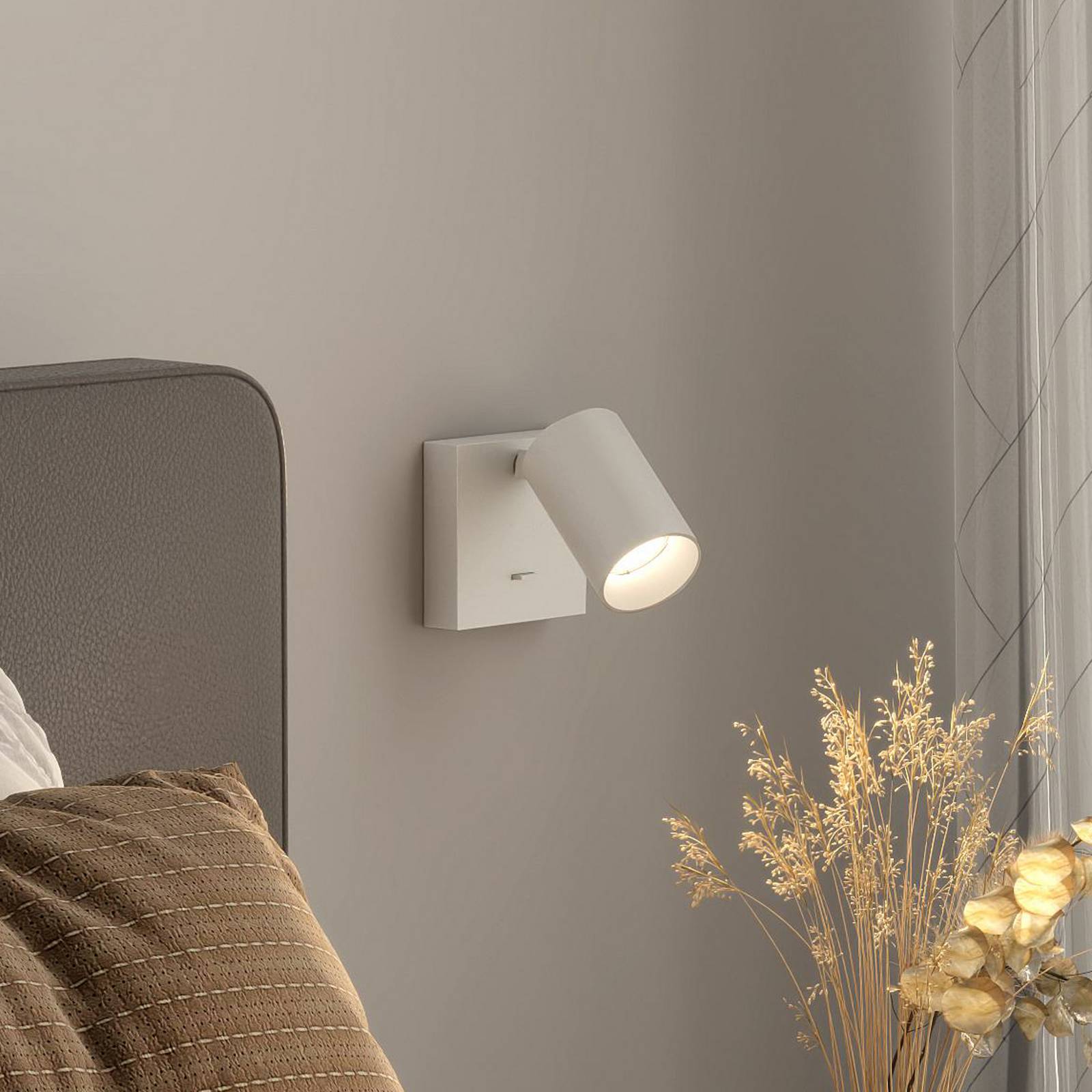 Wandspot CAN TILT, weiß, 10 x 10 cm, Metall, Schalter GU10 günstig online kaufen