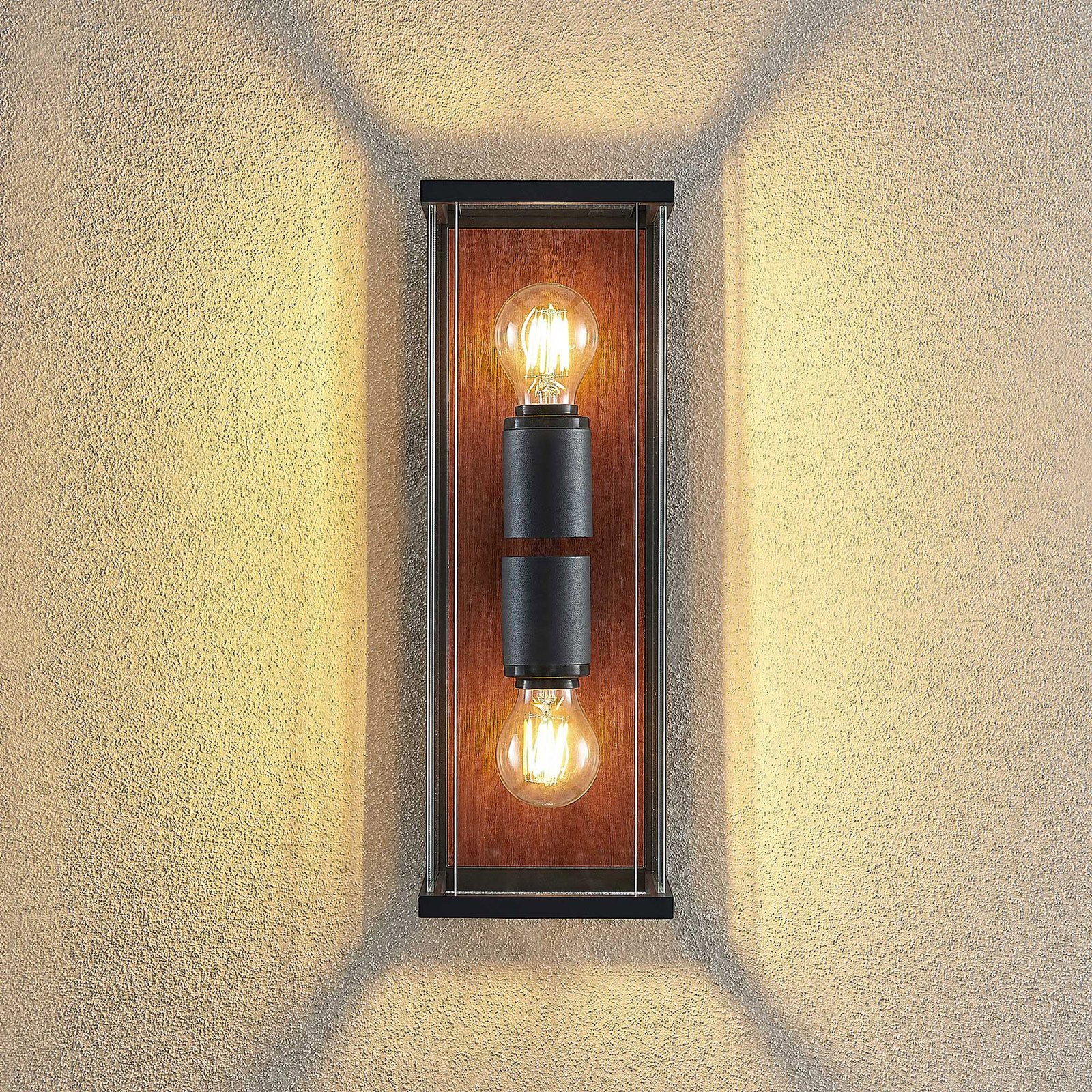 Elwin 2 Buiten Wandlamp - Lucande
