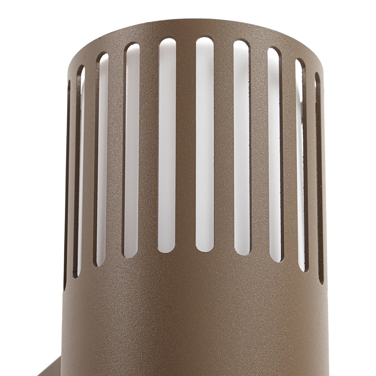 Lindby Външна стена Lurinda, 2-крилна, кафява, Ø10 cm, IP44